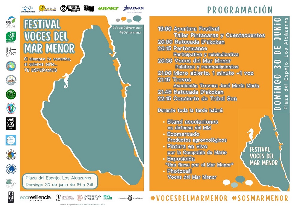 Los Alcázares acoge el festival Voces del Mar Menor para celebrar y proteger su ecosistema