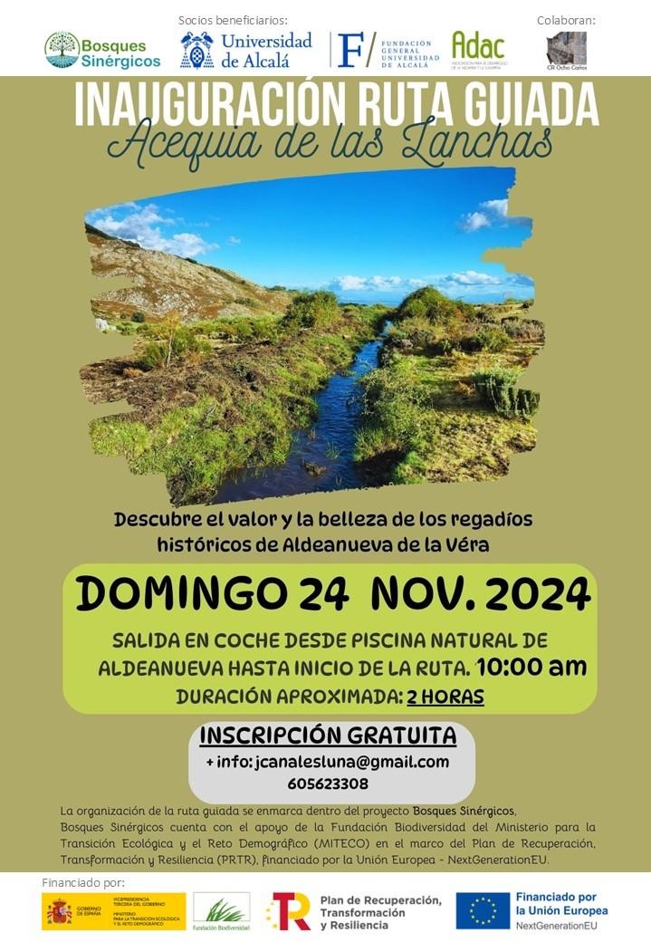 Inauguran el próximo 24-N, una ruta por las acequias históricas en Aldeanueva de la Vera en Cáceres