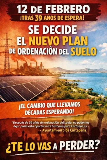 La Plataforma de Afectados por las Fotovoltaicas en la Cuenca del Mar Menor llama a la participación ciudadana en el Pleno del Ayuntamiento del próximo 12 de febrero
