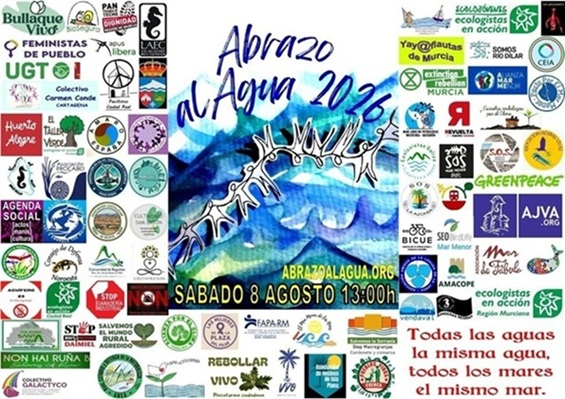 Participa en el Abrazo al Agua 2026 el 8 de agosto, un gesto sencillo… y un compromiso necesario para frenar su deterioro