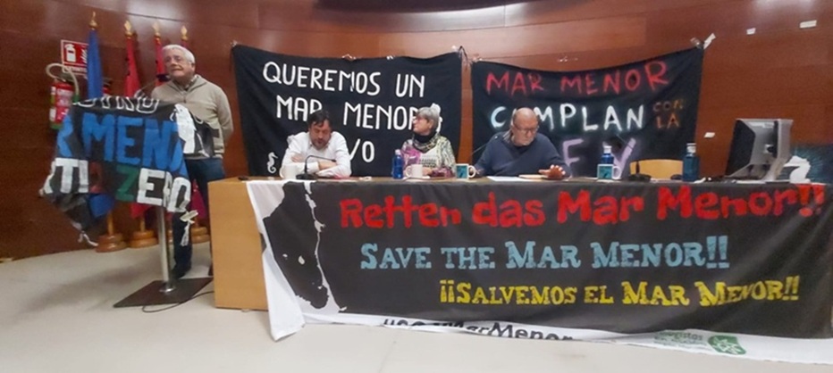 Los colectivos del Mar Menor rechazan el desmantelamiento de la Ley 3/2020 que el Gobierno Regional quiere aprobar esta semana
